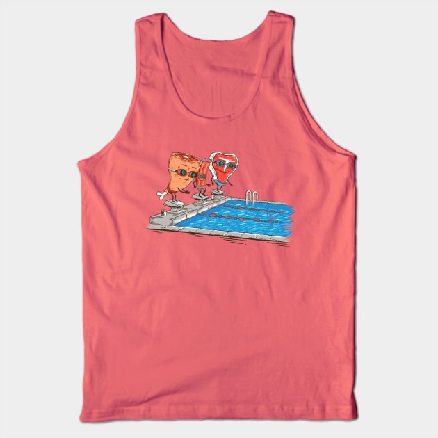 Swim Meat Tank Top by Made With Awesome